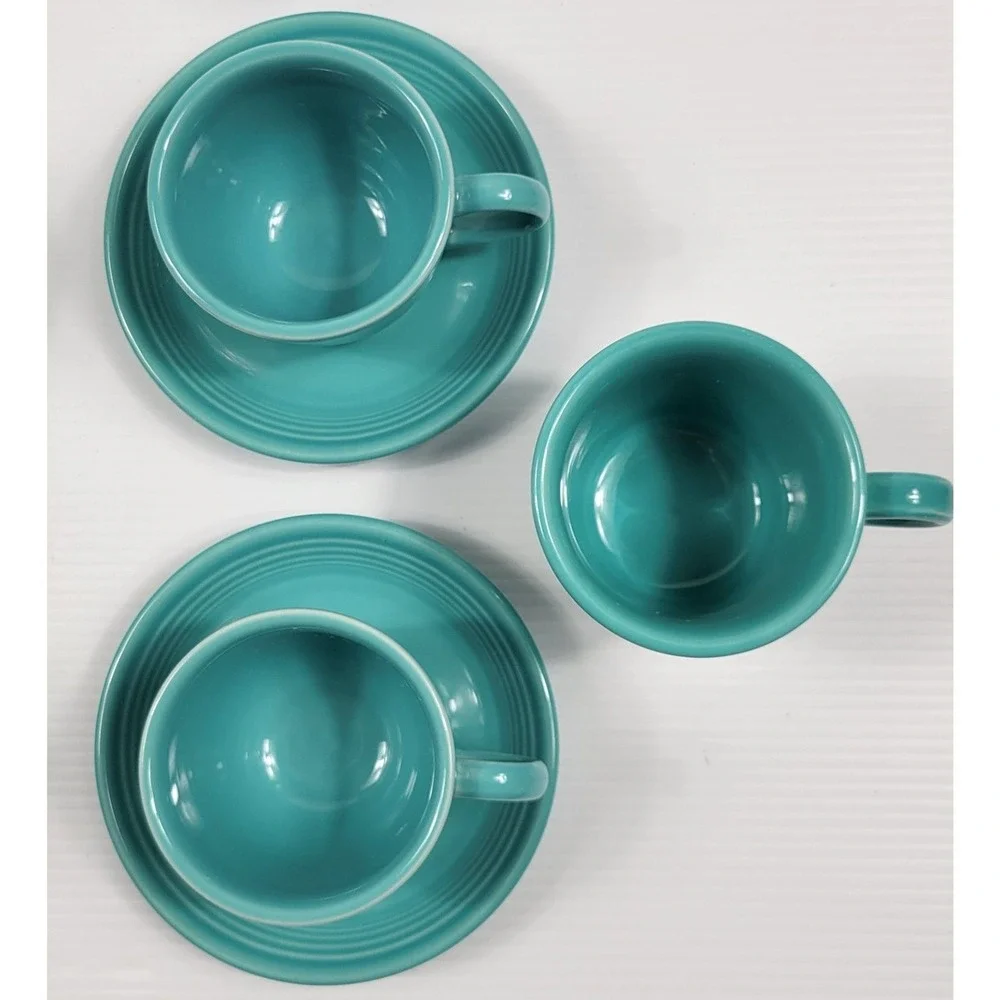 Fiestaware turquoise coffee